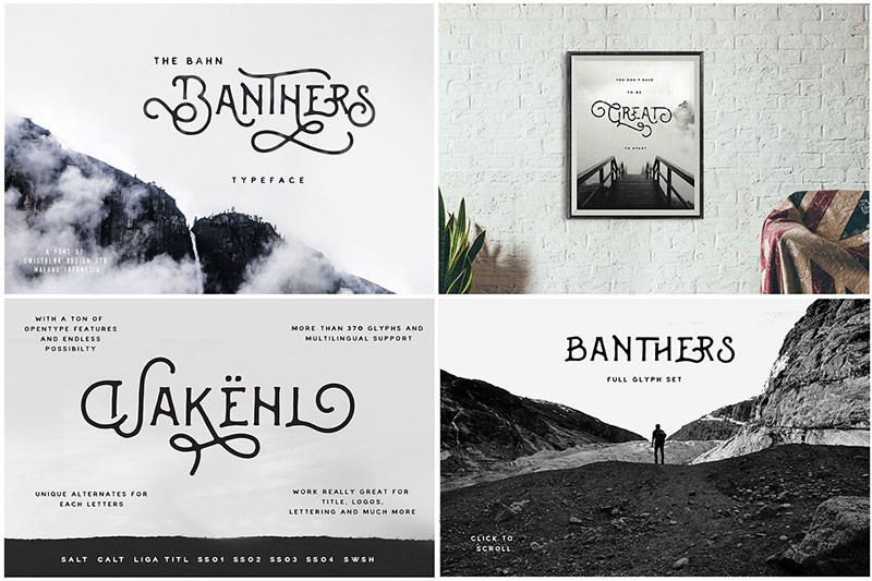 35款国外优质英文字体合集 设计素材 sucaiwan.com