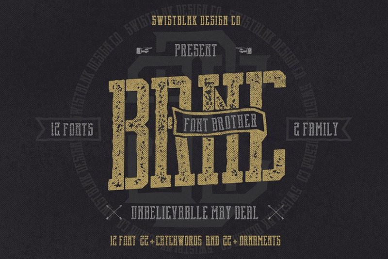 35款国外优质英文字体合集 设计素材 sucaiwan.com