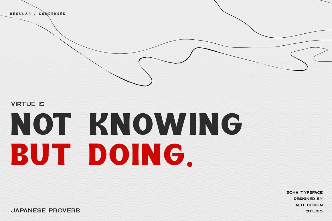 日式复古东京Tokyo风格无衬线字体英文字体 设计素材 sucaiwan.com