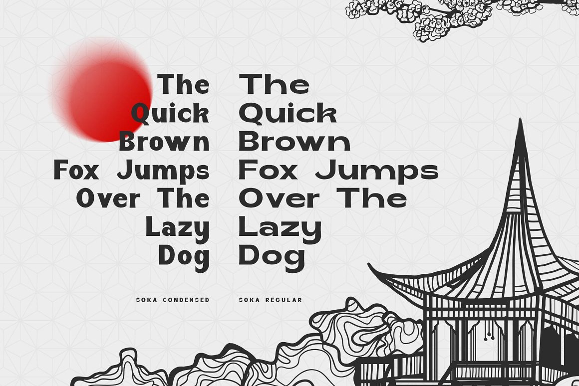 日式复古东京Tokyo风格无衬线字体英文字体 设计素材 sucaiwan.com