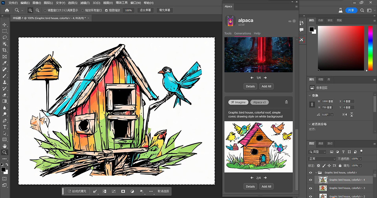 PS插件:PS beta 超强插件Alpaca AI v2.8.1中文汉化版附安装教程免费下载 羊驼插件线稿自动上色/扩展填充/放大修复支持PS 2021-2023 beta 插件预设 第8张-素材湾丨精选海外优质设计素材资源 PS插件:PS beta 超强插件Alpaca AI v2.8.1中文汉化版附安装教程免费下载 羊驼插件线稿自动上色/扩展填充/放大修复支持PS 2021-2023 beta 插件预设 sucaiwan.com