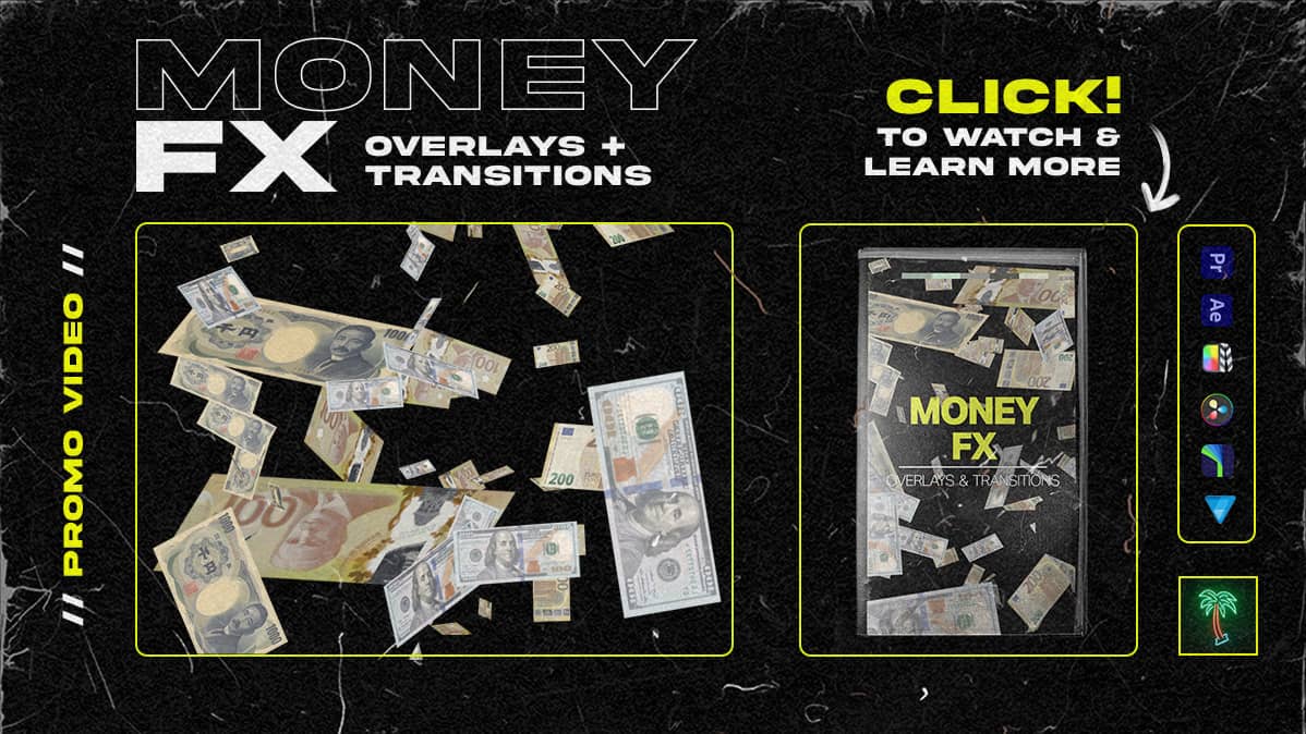 50多个嘻哈说唱风格擦拭金钱货币镜头飘散一键拖放转场过渡视频素材 Tropic Colour - Money FX 影视音频 第3张-素材湾丨精选海外优质设计素材资源 50多个嘻哈说唱风格擦拭金钱货币镜头飘散一键拖放转场过渡视频素材 Tropic Colour - Money FX 影视音频 sucaiwan.com
