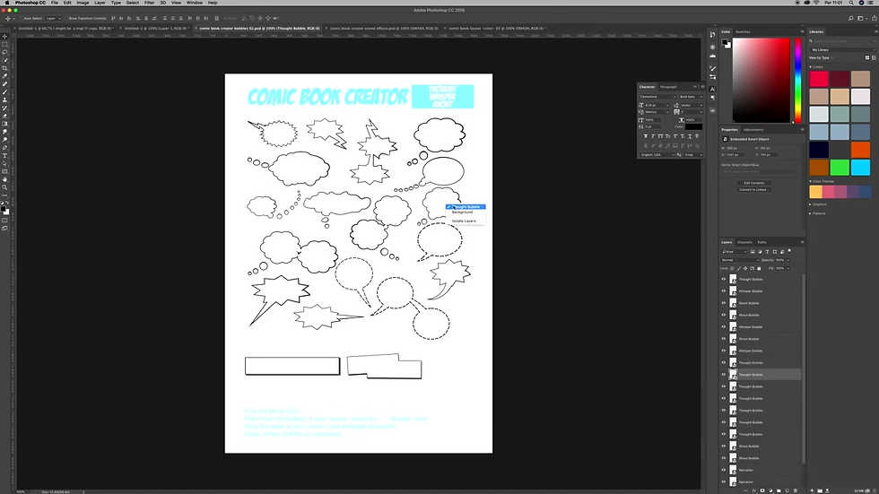 美式黑白彩色漫画漫画书创作者漫画排版框PSD样机模板 Comic Book Creator Bundle 样机素材 第5张-素材湾丨精选海外优质设计素材资源 美式黑白彩色漫画漫画书创作者漫画排版框PSD样机模板 Comic Book Creator Bundle 样机素材 sucaiwan.com