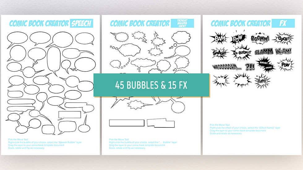 美式黑白彩色漫画漫画书创作者漫画排版框PSD样机模板 Comic Book Creator Bundle 样机素材 第12张-素材湾丨精选海外优质设计素材资源 美式黑白彩色漫画漫画书创作者漫画排版框PSD样机模板 Comic Book Creator Bundle 样机素材 sucaiwan.com