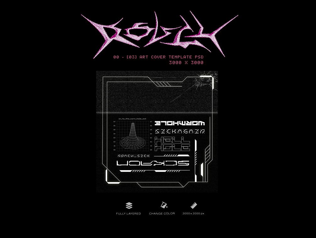 新潮赛博朋克酸性HUD边框元素屏幕纹理艺术封面包动态mov视频图形包 ANIMATED HUD ELEMENTS 图片素材 sucaiwan.com