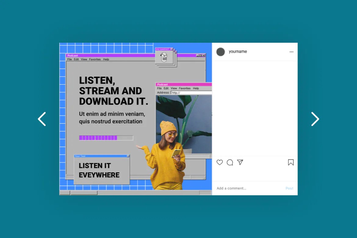 新潮WIN95经典复古计算机弹窗风格PSD模板sketch模版XD模版figma模板 样机素材 sucaiwan.com