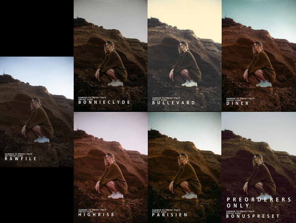 93年90年代美式复古街头街拍旅拍夏天电影感LR预设包+PS动作 Summer of ’93 CINEMATIC LR Preset Pack + PS Actions 插件预设 sucaiwan.com