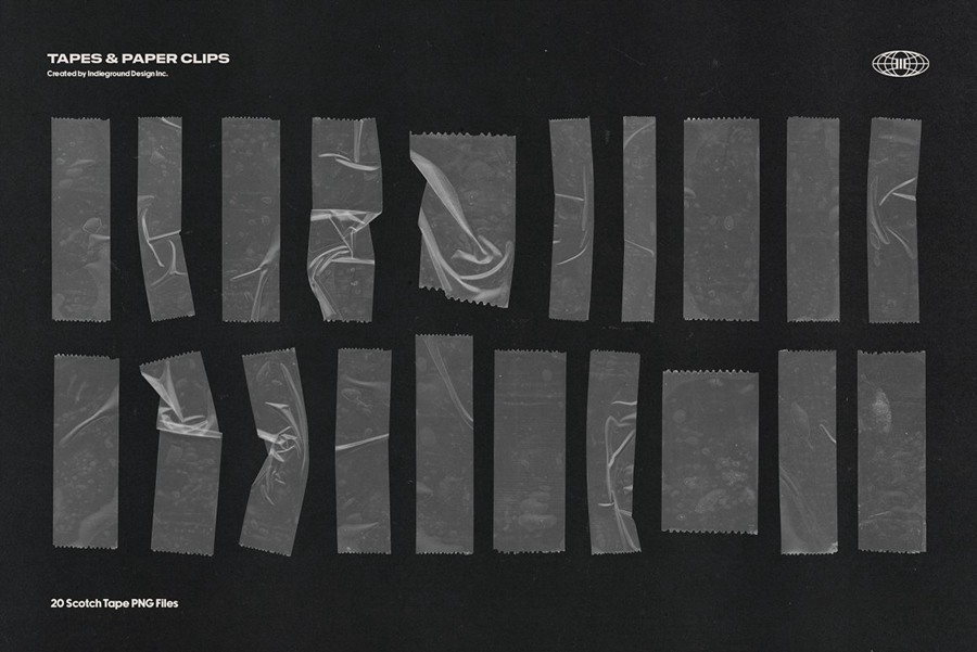高级复古美学艺术感手工胶带回形针扫描撕纸PNG纹理包 Indieground Tapes & Paper Clips 图片素材 第7张-素材湾丨精选海外优质设计素材资源 高级复古美学艺术感手工胶带回形针扫描撕纸PNG纹理包 Indieground Tapes & Paper Clips 图片素材 sucaiwan.com