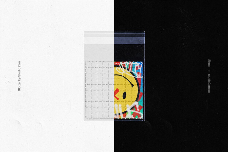 纹理逼真的超高分辨率印迹纸塑料纹理穿孔印迹纸PSD样机模型 Studio 2am – Blotter 样机素材 第4张-素材湾丨精选海外优质设计素材资源 纹理逼真的超高分辨率印迹纸塑料纹理穿孔印迹纸PSD样机模型 Studio 2am – Blotter 样机素材 sucaiwan.com