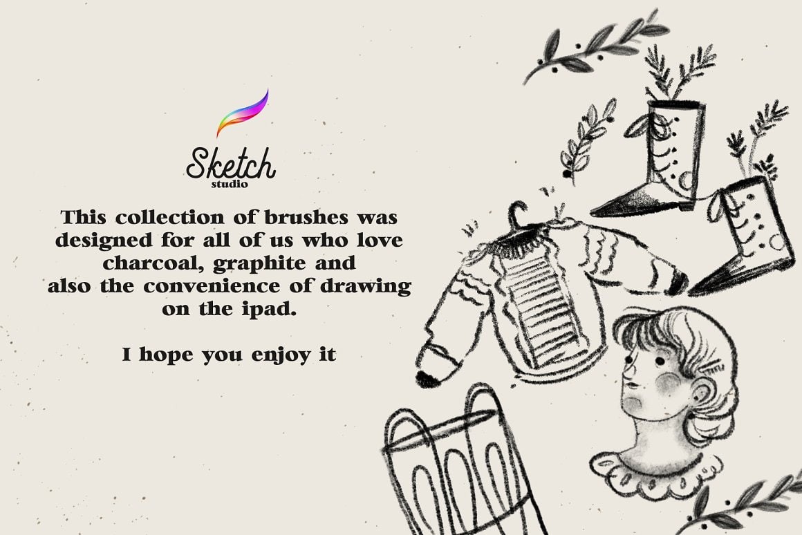 Procreate草图工作室画笔 笔刷资源 sucaiwan.com