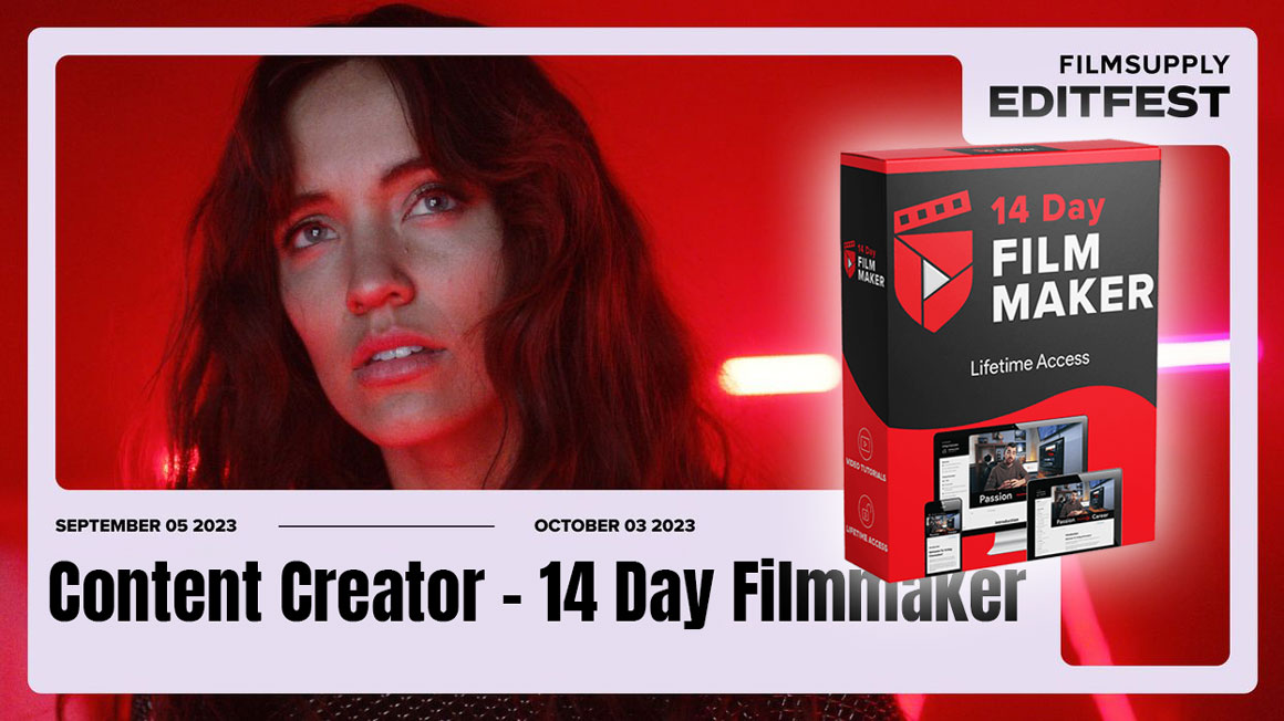 大师课程:14天学会如何专业拍摄编辑电影短片制作课程 Content Creator – 14 Day Filmmaker Updated 2023 . 第1张-素材湾丨精选海外优质设计素材资源 大师课程:14天学会如何专业拍摄编辑电影短片制作课程 Content Creator – 14 Day Filmmaker Updated 2023 . sucaiwan.com