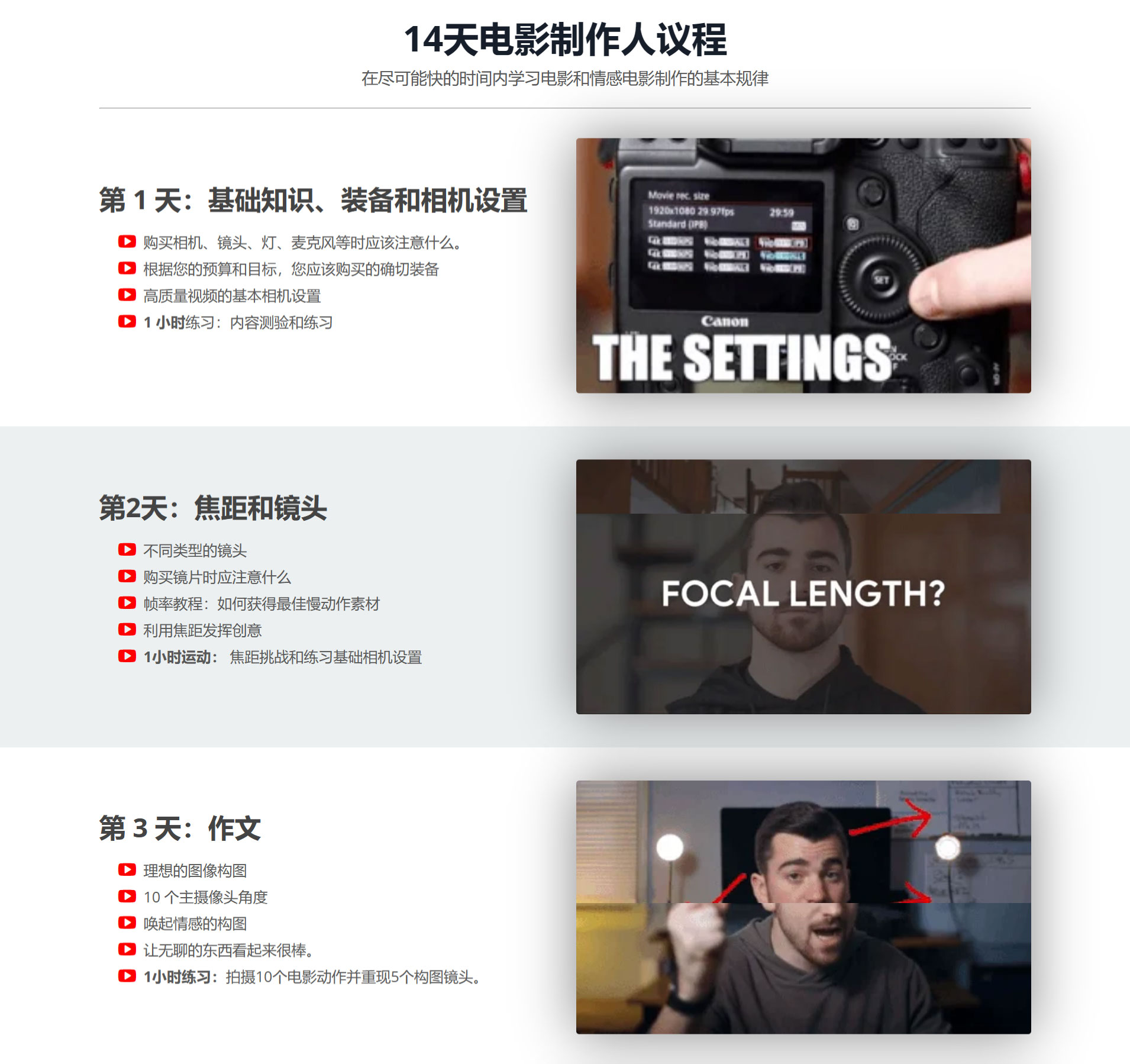 大师课程:14天学会如何专业拍摄编辑电影短片制作课程 Content Creator – 14 Day Filmmaker Updated 2023 . 第4张-素材湾丨精选海外优质设计素材资源 大师课程:14天学会如何专业拍摄编辑电影短片制作课程 Content Creator – 14 Day Filmmaker Updated 2023 . sucaiwan.com