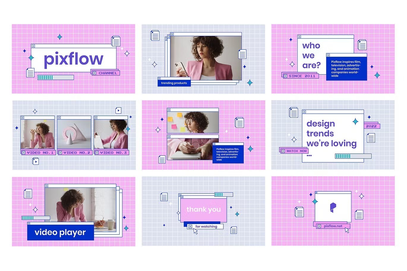 70个孟菲斯风创意弹窗对话框场景PSD模板包 Creative Opener Pack 设计素材 sucaiwan.com