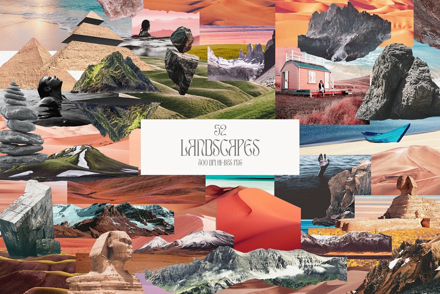 400+欧美复古手帐《奇幻世界》独家预制手工拼贴画剪纸艺术品场景预制海报素材+框架PNG免抠素材 Collage Creator Posters 图片素材 第5张-素材湾丨精选海外优质设计素材资源 400+欧美复古手帐《奇幻世界》独家预制手工拼贴画剪纸艺术品场景预制海报素材+框架PNG免抠素材 Collage Creator Posters 图片素材 sucaiwan.com