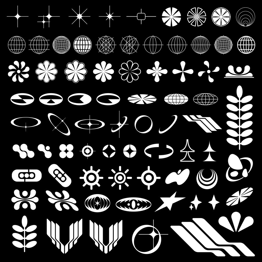 Hvnter 350种暗黑Y2K风格运动抽象几何图标矢量图形设计包 ICON BUNDLE 图标素材 第4张-素材湾丨精选海外优质设计素材资源 Hvnter 350种暗黑Y2K风格运动抽象几何图标矢量图形设计包 ICON BUNDLE 图标素材 sucaiwan.com