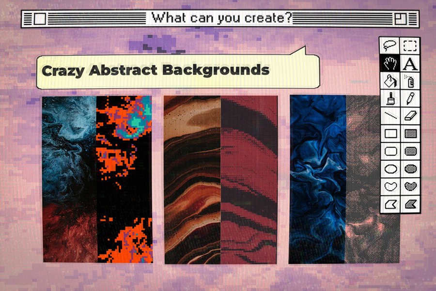 6种复古渐变像素位图旧屏幕纹理PSD样机模板包 Bit Master – Bitmap PSD Template 样机素材 第5张-素材湾丨精选海外优质设计素材资源 6种复古渐变像素位图旧屏幕纹理PSD样机模板包 Bit Master – Bitmap PSD Template 样机素材 sucaiwan.com