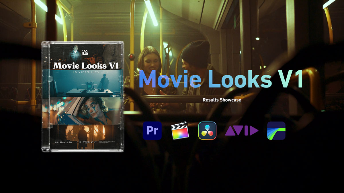 Cinegrams 10个复古好莱坞标志电影外观色彩分级LUT调色预设 Movie Looks V1 Video LUTs . sucaiwan.com