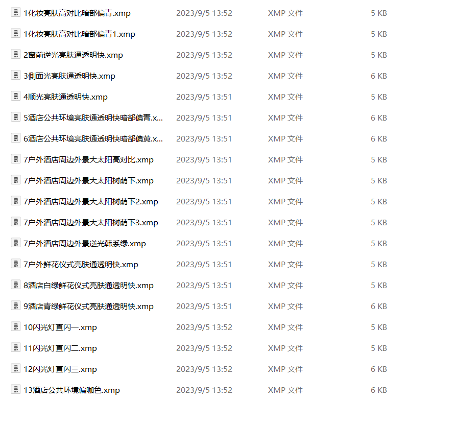 抖音小红书网红摄影师【苜光】正版预设130+款 苜光电影质感婚礼跟拍调色 电脑版ps/lr预设配置文件滤镜附教程 插件预设 sucaiwan.com