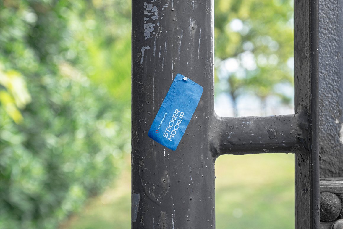 47个高分辨率逼真街头划痕污垢做旧质感小广告寻人启事小海报贴纸PSD样机模板 47_sticker_mockup_bundle_vol_2 样机素材 sucaiwan.com