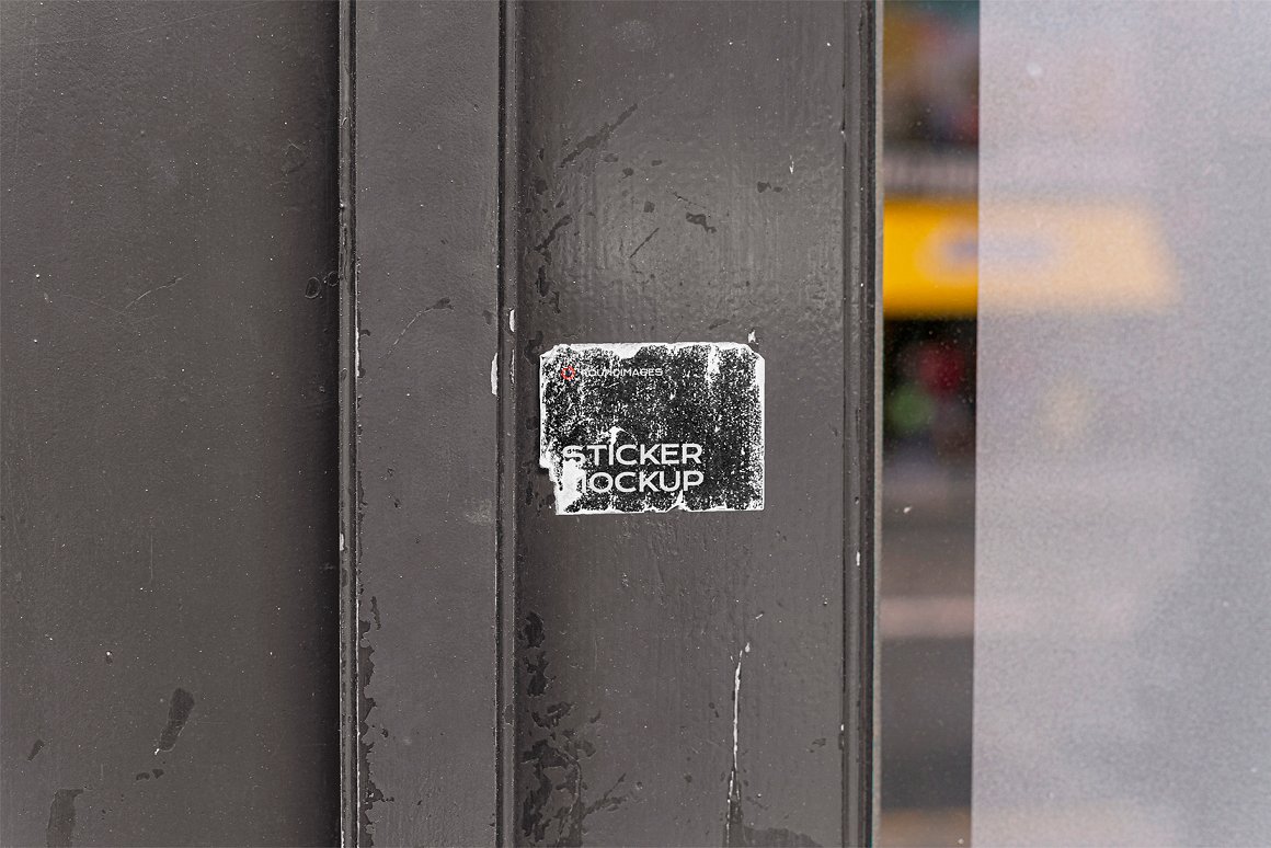 47个高分辨率逼真街头划痕污垢做旧质感小广告寻人启事小海报贴纸PSD样机模板 47_sticker_mockup_bundle_vol_2 样机素材 sucaiwan.com