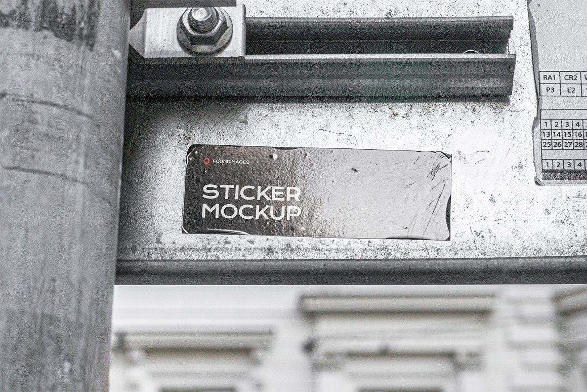 47个高分辨率逼真街头划痕污垢做旧质感小广告寻人启事小海报贴纸PSD样机模板 47_sticker_mockup_bundle_vol_2 样机素材 sucaiwan.com