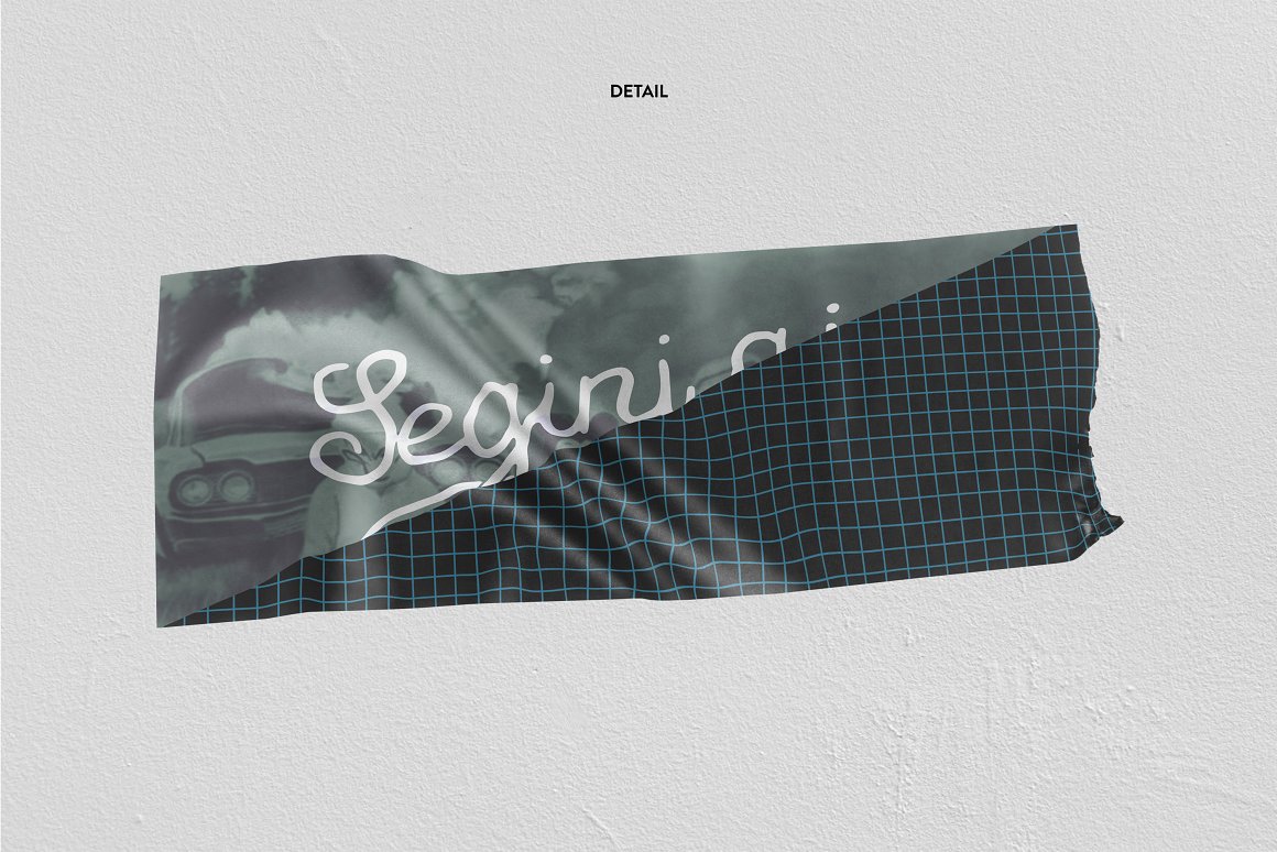 10个高分辨率艺术美学手工剪切做旧贴纸PSD样机 10 Realistic Sticker Mockup 样机素材 sucaiwan.com