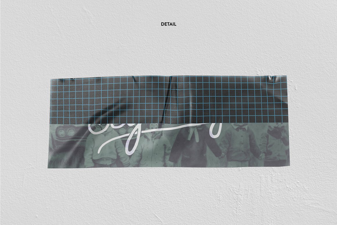 10个高分辨率艺术美学手工剪切做旧贴纸PSD样机 10 Realistic Sticker Mockup 样机素材 sucaiwan.com