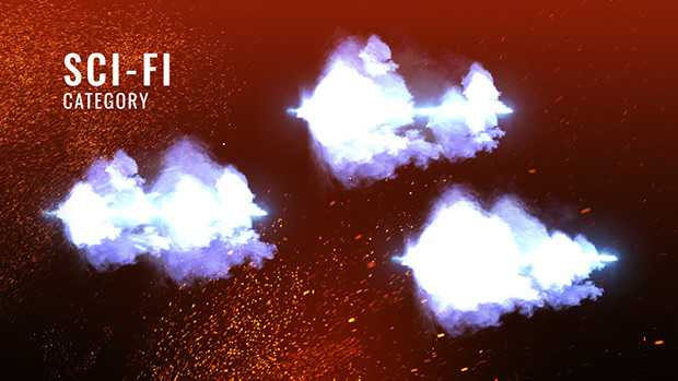 230多个逼真战争动作片枪口闪光视觉效果包AE模板 Real Muzzle Flash Kit 插件预设 sucaiwan.com