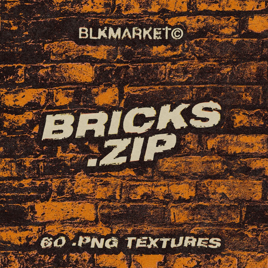 多种城市风格砖头砖墙背景PNG纹理贴图素材包 Bricks Blkmarket 图片素材 sucaiwan.com