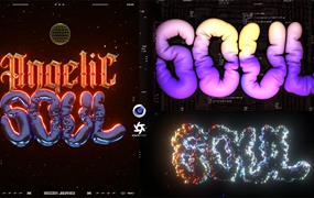 大师课程:C4D/Octane渲染器制作3D酸性动态色度气球泡泡文字教程 Chromatic Balloon 3D Type in Cinema4D