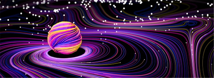 13款抽象炫酷未来宇宙星球波浪曲线背景图片PS素材 Line Universe Background . sucaiwan.com