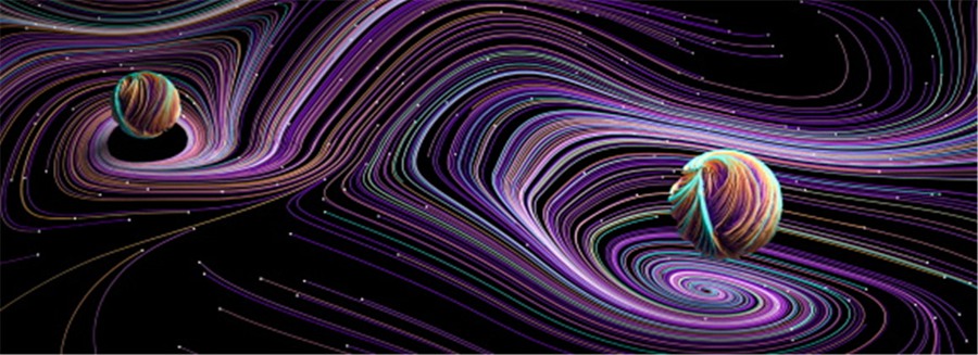 13款抽象炫酷未来宇宙星球波浪曲线背景图片PS素材 Line Universe Background . sucaiwan.com