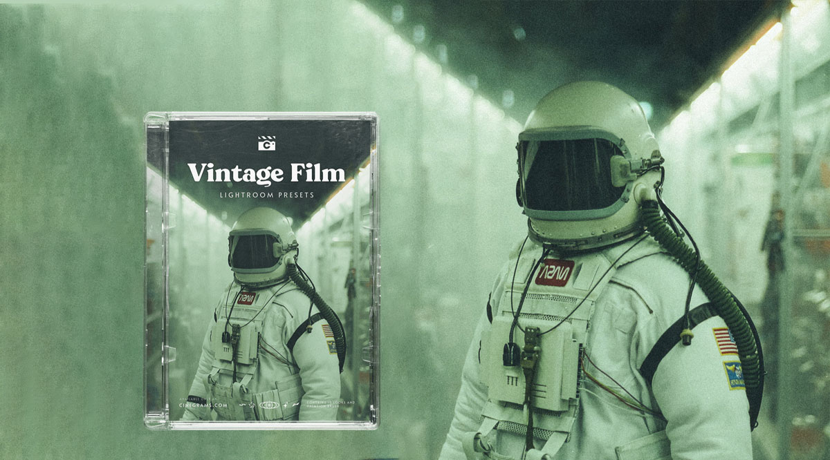 老式柯达胶片电影感光晕颗粒耀斑LR调色预设包 Cinegrams Vintage Film 插件预设 sucaiwan.com