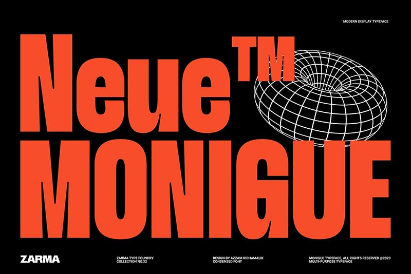 Monigue无衬线英文字体 设计素材 sucaiwan.com
