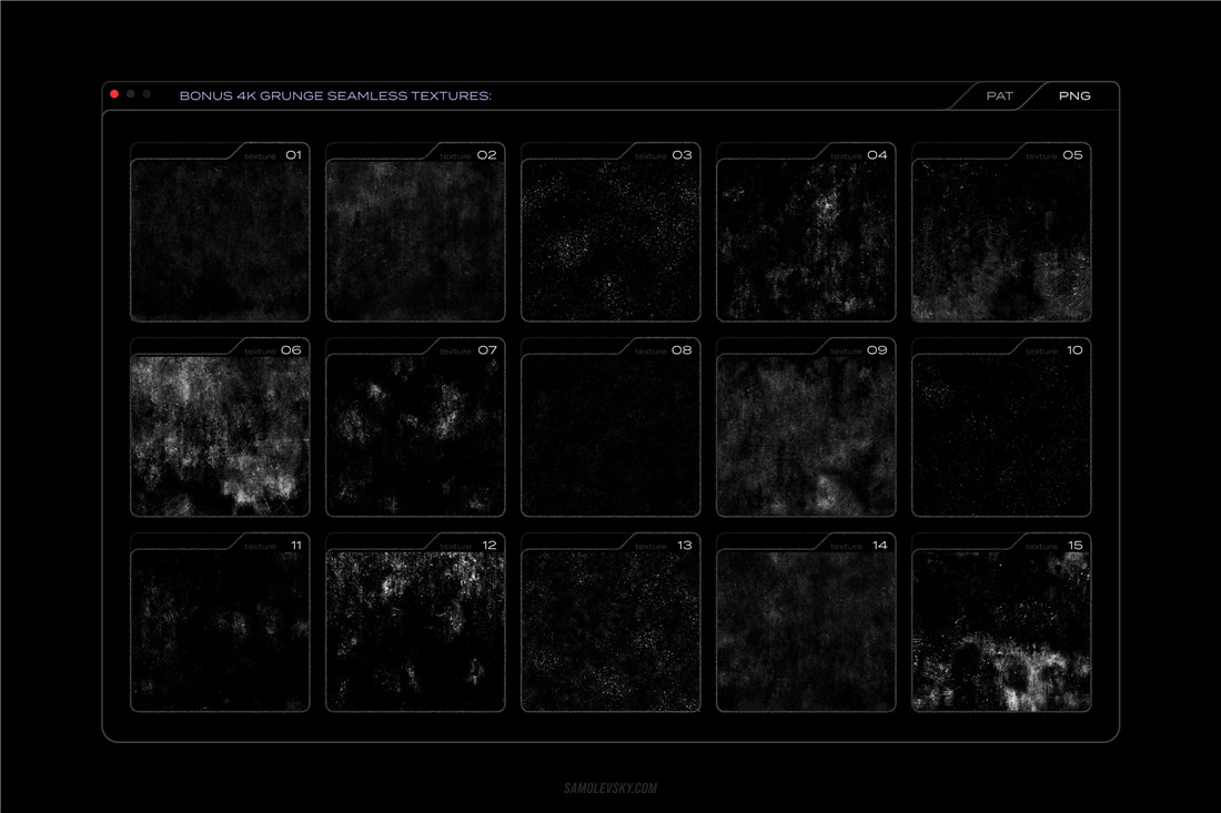 150多种复古仿旧野蛮主义赛博朋克酸性图形几何矢量设计元素纹理形状包 Samolevsky 150 Retro-futuristic textured shapes 图片素材 第4张-素材湾丨精选海外优质设计素材资源 150多种复古仿旧野蛮主义赛博朋克酸性图形几何矢量设计元素纹理形状包 Samolevsky 150 Retro-futuristic textured shapes 图片素材 sucaiwan.com
