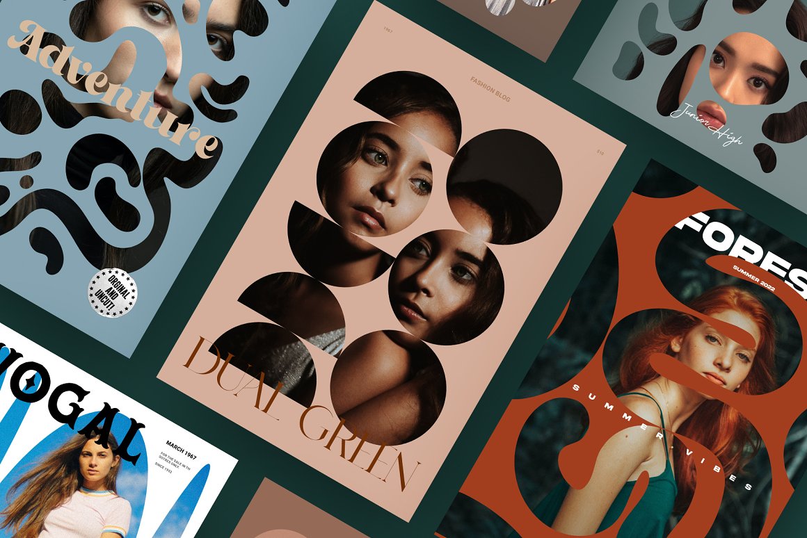 50个抽象气泡蒙版形状艺术品叠加海报PSD模板+PNG素材 Bubble_Masks 图片素材 sucaiwan.com