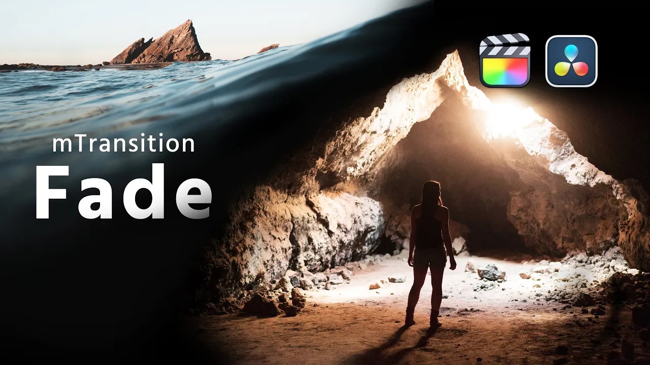 FCPX插件：51种淡入淡出平滑黑场渐隐过渡 MotionVFX mTransition Fade 插件预设 sucaiwan.com