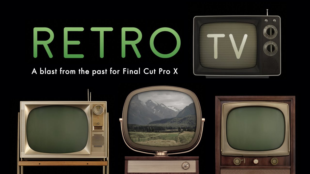 FCPX插件:70年代复古老旧古董电视屏幕效果 SquidFX Retro TV 插件预设 第1张-素材湾丨精选海外优质设计素材资源 FCPX插件:70年代复古老旧古董电视屏幕效果 SquidFX Retro TV 插件预设 sucaiwan.com