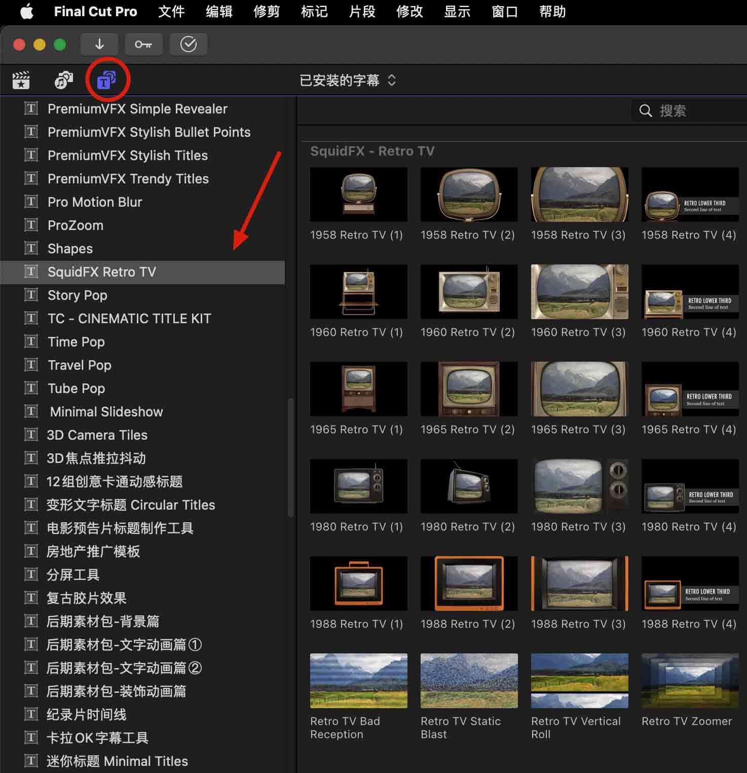FCPX插件:70年代复古老旧古董电视屏幕效果 SquidFX Retro TV 插件预设 第4张-素材湾丨精选海外优质设计素材资源 FCPX插件:70年代复古老旧古董电视屏幕效果 SquidFX Retro TV 插件预设 sucaiwan.com