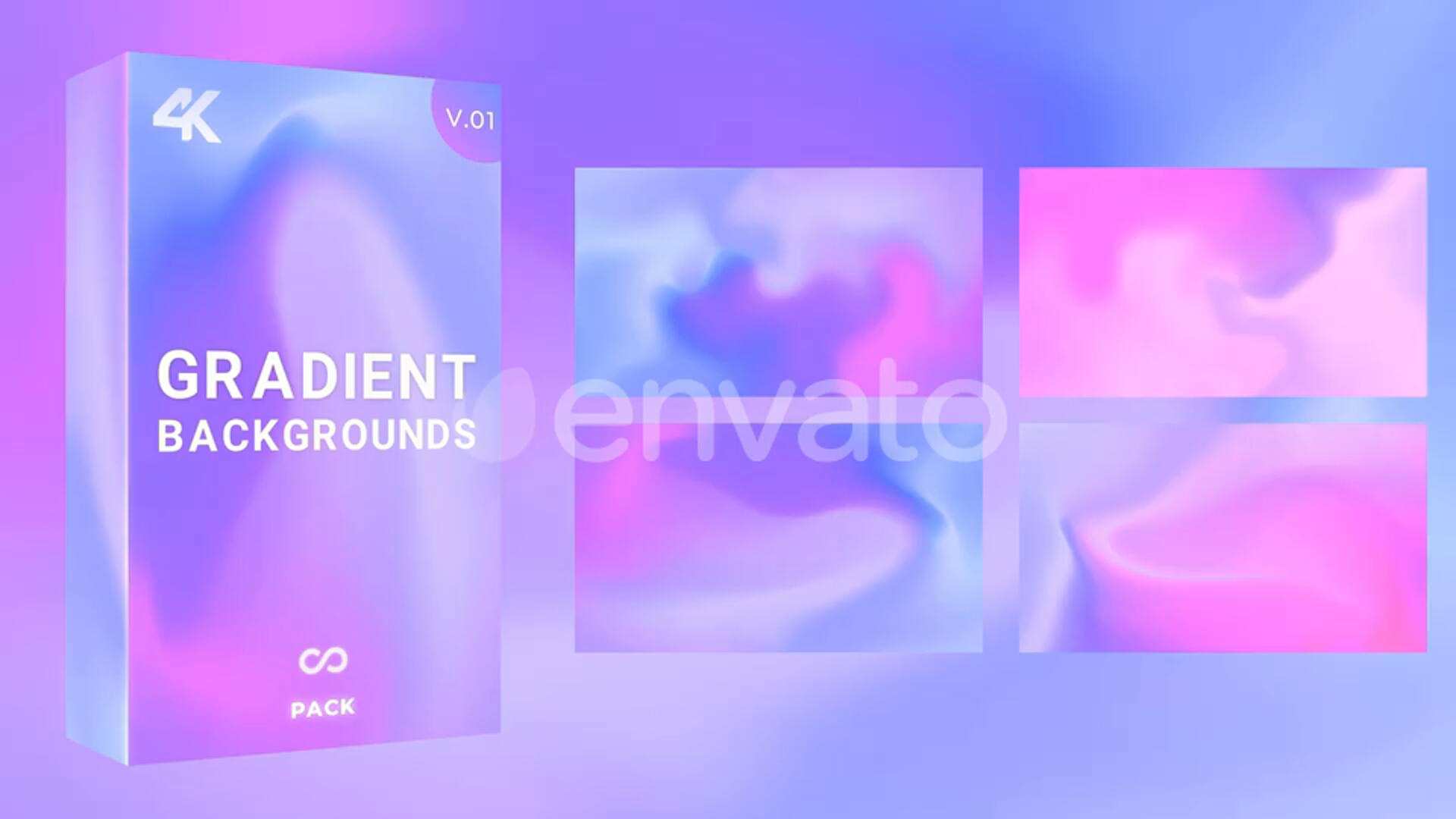 视频素材：彩色渐变旋转流动液体4K视频素材 . sucaiwan.com