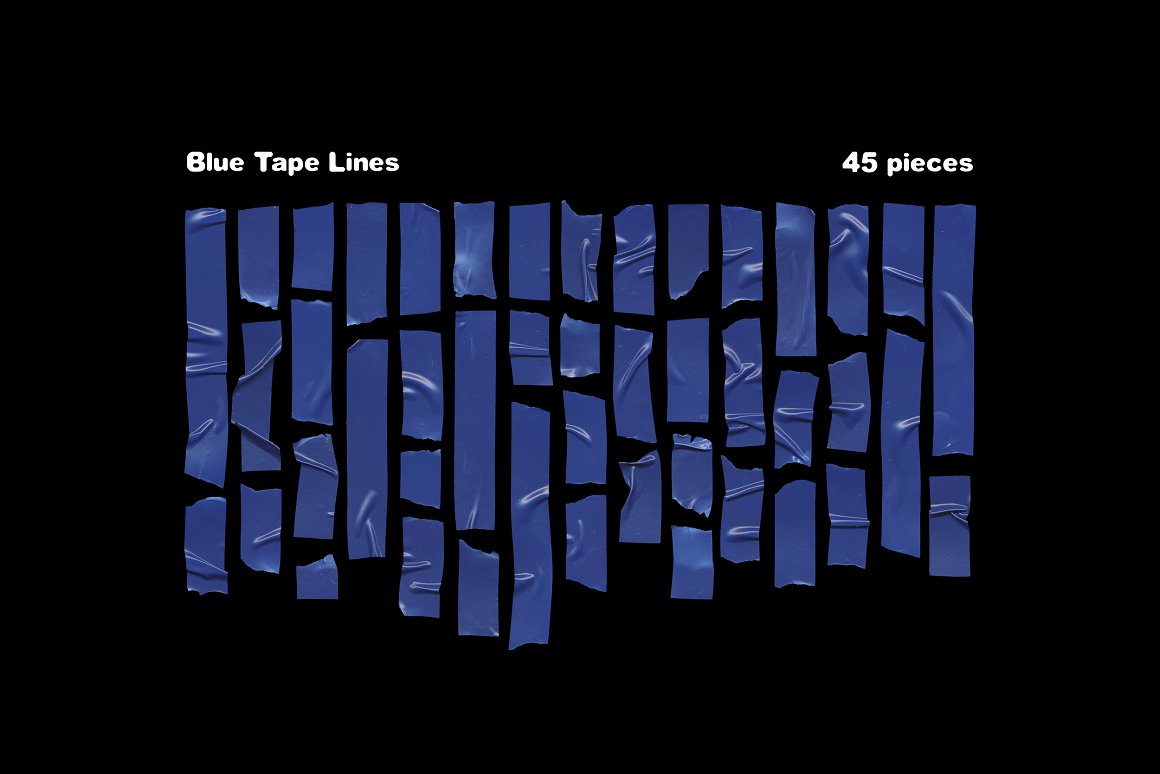 188个做旧撕纸折痕撕裂胶带胶条贴纸免扣PNG元素背景肌理设计素材 PNG TAPE lines & circles shapes PACK . sucaiwan.com