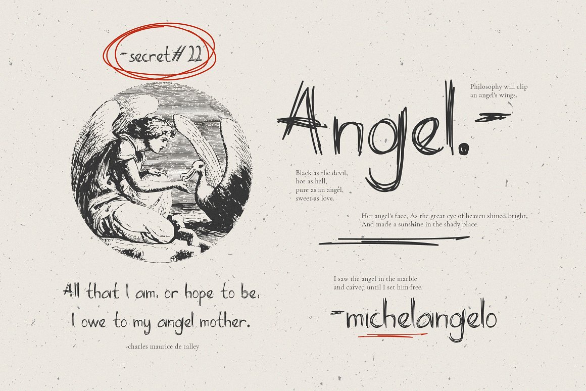 英文字体:凌乱涂鸦风手绘手写笔记书法海报封面杂志字体安装包 Hystoic Display Handwritten . 第2张-素材湾丨精选海外优质设计素材资源 英文字体:凌乱涂鸦风手绘手写笔记书法海报封面杂志字体安装包 Hystoic Display Handwritten . sucaiwan.com