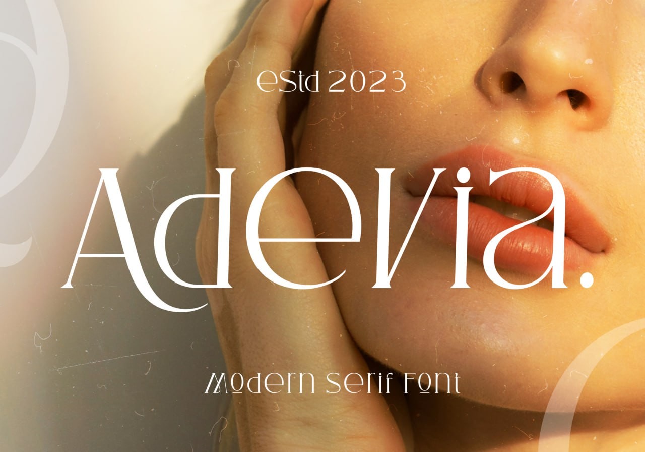 Adevia现代时尚英文字体 设计素材 sucaiwan.com