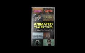 高级质感欧美好莱坞风格电影预告标题AE模板 Tropic Colour NIMATED MOVIE TRAILER & FILM TITLES