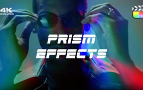 FCPX插件:30个幽灵闪烁辉光信号损坏数字棱镜光晕反射效果包