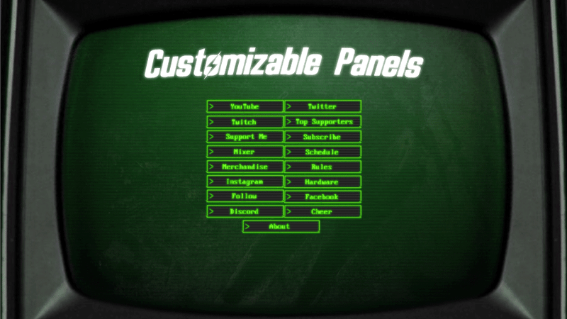 网络游戏主播栏目包装HUD核武器流叠加 640studio Cyber Nuke – Stream Overlays 插件预设 sucaiwan.com