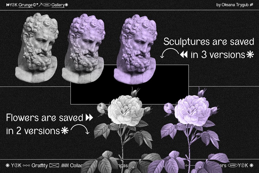 千禧年涂鸦垃圾美学Y2K涂鸦迷幻拼贴艺术波浪条纹背景形状素材包 Grunge Gallery: Graffiti Collage . 第9张-素材湾丨精选海外优质设计素材资源 千禧年涂鸦垃圾美学Y2K涂鸦迷幻拼贴艺术波浪条纹背景形状素材包 Grunge Gallery: Graffiti Collage . sucaiwan.com