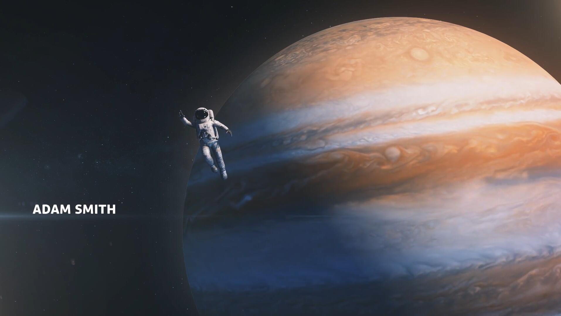 达芬奇模板：现实主义3D史诗级星球空间风格场景标题包 . sucaiwan.com