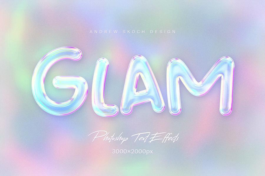 PS资源-3D立体字体标题字光泽效果PSD样机模板 样机素材 sucaiwan.com