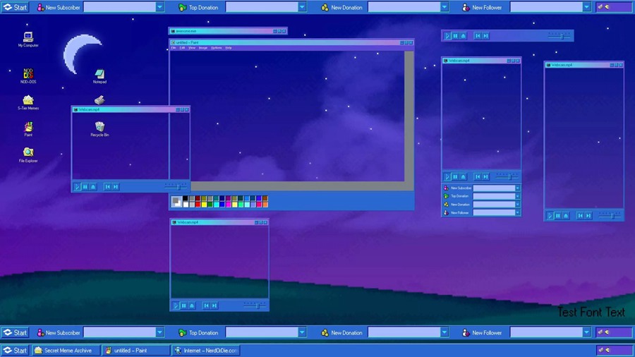 复古老式WIN95像素小部件贴纸警报错误游戏主播场景栏目包装AE设计包 Stream OS 图片素材 第4张-素材湾丨精选海外优质设计素材资源 复古老式WIN95像素小部件贴纸警报错误游戏主播场景栏目包装AE设计包 Stream OS 图片素材 sucaiwan.com